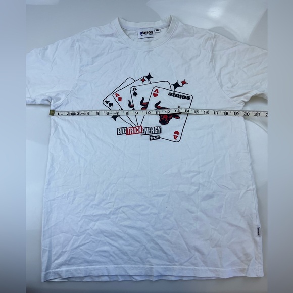 Atmos New York - Tokyo White Big Trick Energy Graphic Tee N241-31 - Picture 5 of 6